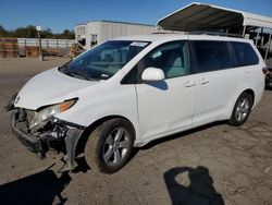 Salvage cars for sale at Fresno, CA auction: 2015 Toyota Sienna LE