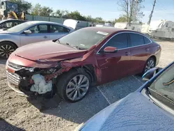 Chevrolet Malibu Premier salvage cars for sale: 2018 Chevrolet Malibu Premier