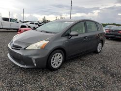 Salvage cars for sale at Riverview, FL auction: 2012 Toyota Prius V