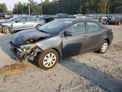 Salvage cars for sale at Savannah, GA auction: 2015 Toyota Corolla L