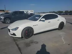 Salvage cars for sale at Grand Prairie, TX auction: 2017 Maserati Ghibli S