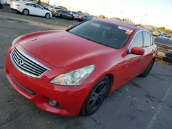 Salvage cars for sale at Vallejo, CA auction: 2011 Infiniti G37