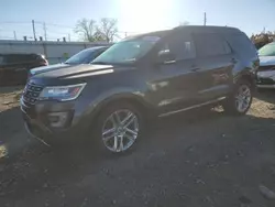 Salvage cars for sale at Lansing, MI auction: 2016 Ford Explorer XLT