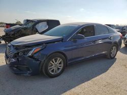 Salvage cars for sale at San Antonio, TX auction: 2017 Hyundai Sonata SE