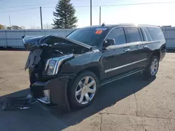 Carros salvage sin ofertas aún a la venta en subasta: 2015 Cadillac Escalade ESV Premium