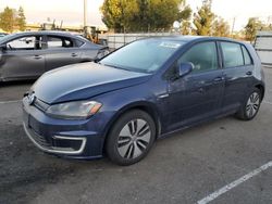 Salvage cars for sale at Rancho Cucamonga, CA auction: 2016 Volkswagen E-GOLF SEL Premium