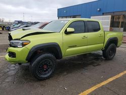 Salvage cars for sale at Woodhaven, MI auction: 2022 Toyota Tacoma Double Cab