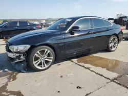 Salvage cars for sale at Grand Prairie, TX auction: 2016 BMW 428 I Gran Coupe Sulev