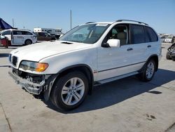 Salvage cars for sale at Grand Prairie, TX auction: 2001 BMW X5 3.0I