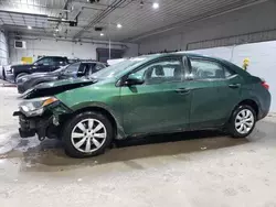 2016 Toyota Corolla L en venta en Candia, NH