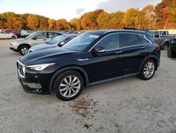 Salvage cars for sale at North Billerica, MA auction: 2019 Infiniti QX50 Essential