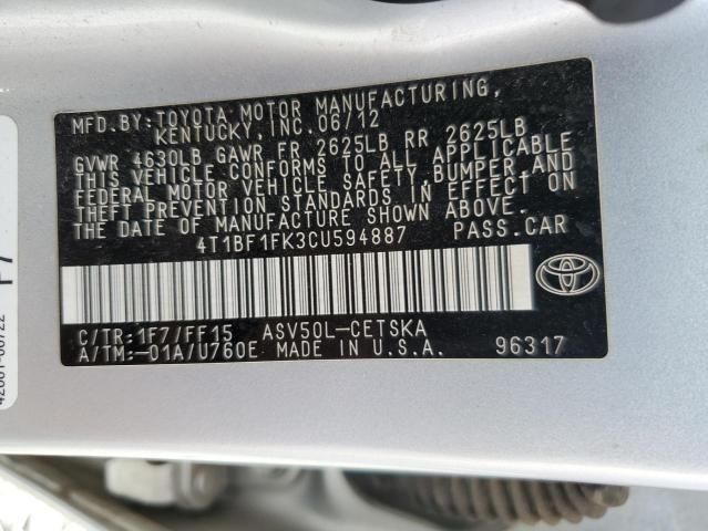 2012 Toyota Camry Base