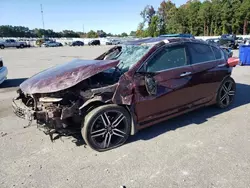 Salvage cars for sale at Dunn, NC auction: 2017 Honda Accord Sport