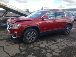 Salvage cars for sale at Woodhaven, MI auction: 2021 GMC Acadia SLE