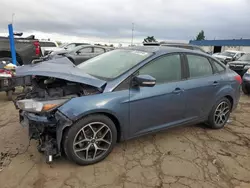 Salvage cars for sale from Copart Woodhaven, MI: 2018 Ford Focus SEL