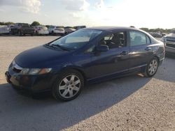 Salvage cars for sale at San Antonio, TX auction: 2010 Honda Civic LX