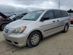 Salvage cars for sale at Arcadia, FL auction: 2008 Honda Odyssey LX