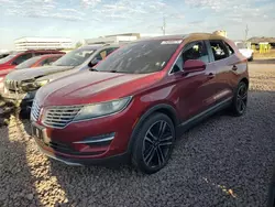 Salvage cars for sale at Phoenix, AZ auction: 2018 Lincoln MKC Reserve