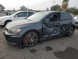 Salvage cars for sale at San Martin, CA auction: 2017 Volkswagen GTI S/SE