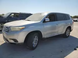 Salvage cars for sale at San Antonio, TX auction: 2011 Toyota Highlander Base