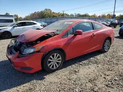 Honda Civic ex salvage cars for sale: 2012 Honda Civic EX