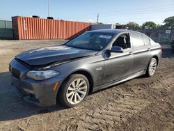 Salvage cars for sale at Homestead, FL auction: 2016 BMW 528 I