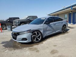 Salvage cars for sale at Memphis, TN auction: 2022 Honda Accord Sport