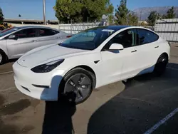 Salvage cars for sale at Rancho Cucamonga, CA auction: 2021 Tesla Model 3