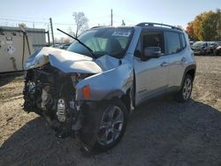 Salvage cars for sale at Lansing, MI auction: 2020 Jeep Renegade Limited