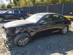 Salvage cars for sale at Waldorf, MD auction: 2014 Infiniti Q50 Base