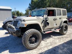 Salvage cars for sale at Midway, FL auction: 2017 Jeep Wrangler Unlimited Sahara