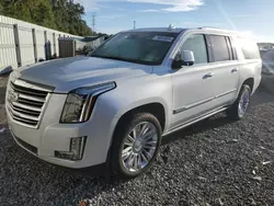 Flood-damaged cars for sale at auction: 2016 Cadillac Escalade ESV Platinum