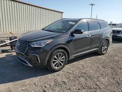 Salvage cars for sale from Copart Temple, TX: 2017 Hyundai Santa FE SE