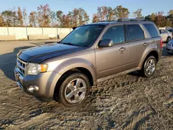 Salvage cars for sale at Spartanburg, SC auction: 2009 Ford Escape Limited