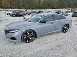 Salvage cars for sale at Gainesville, GA auction: 2022 Honda Accord Sport SE