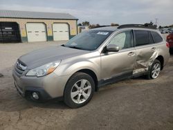 Salvage cars for sale at Pekin, IL auction: 2014 Subaru Outback 2.5I Premium