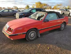 Salvage cars for sale at London, ON auction: 1989 Chrysler Lebaron