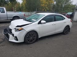 Toyota salvage cars for sale: 2015 Toyota Corolla L