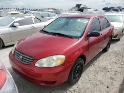 Carros salvage sin ofertas aún a la venta en subasta: 2003 Toyota Corolla CE