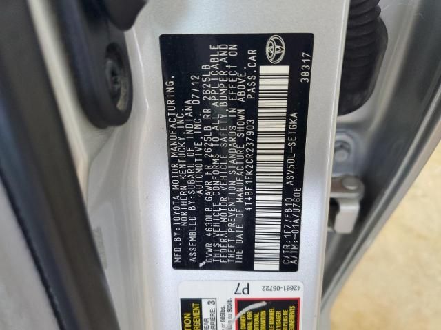 2012 Toyota Camry Base