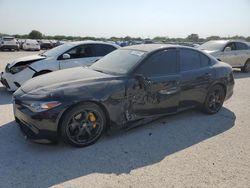 Salvage cars for sale from Copart San Antonio, TX: 2017 Alfa Romeo Giulia TI