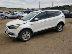 Salvage cars for sale from Copart Colorado Springs, CO: 2017 Ford Escape SE