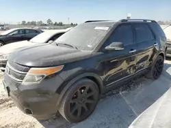 Salvage cars for sale at Houston, TX auction: 2013 Ford Explorer Limited