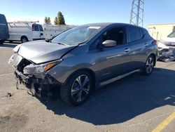 Salvage cars for sale at Hayward, CA auction: 2018 Nissan Leaf S