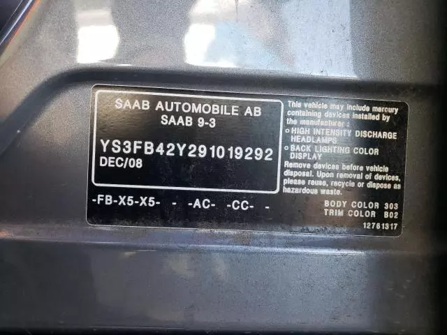 2009 Saab 9-3 2.0T