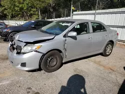 Salvage cars for sale from Copart Austell, GA: 2010 Toyota Corolla Base