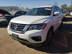 Salvage cars for sale at Elgin, IL auction: 2017 Nissan Pathfinder S