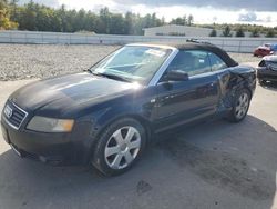 Salvage cars for sale at Windham, ME auction: 2003 Audi A4 3.0 Cabriolet