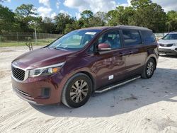 KIA salvage cars for sale: 2017 KIA Sedona LX