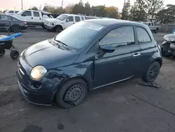 Salvage cars for sale at Denver, CO auction: 2013 Fiat 500 POP